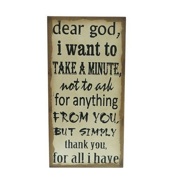 Attraction Design Home ''Dear God '' Wood Wall D cor