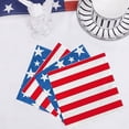 thumbnail image 5 of DefiDgd 26pcs Americans Flag Theme Paper Napkin,Blue White Red Party Disposable Patriotic Guest Napkin for Independence Day Birthday Wedding Party Dinner Tabletop Decoration(J), 5 of 6