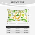 thumbnail image 4 of Sikiie St Patrick's Day1 Print Plush Pillow Cover, Wrinkle-proof and Stain-resistant Pillow Protector without Pillow Core, Home Decoration-16"x24", 4 of 6
