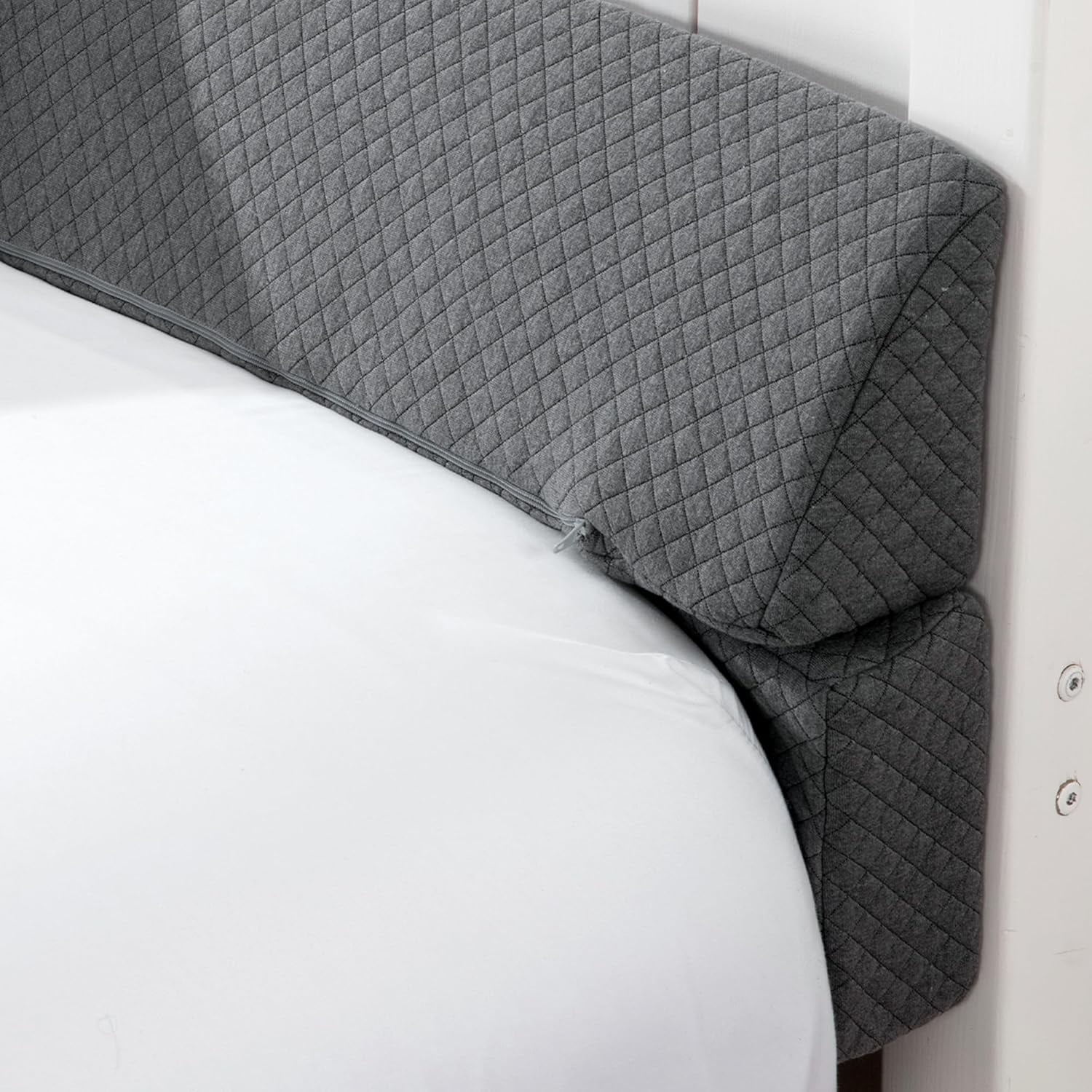 Wedge Pillow Headboard for Bed Gap,Foldable Bed Wedge Gap Filler King Size,Matterss Gap Filler,Multi Functional Bed Crack Pillow, Large King 76"x10.6"x6" or Gap Between (0-10")