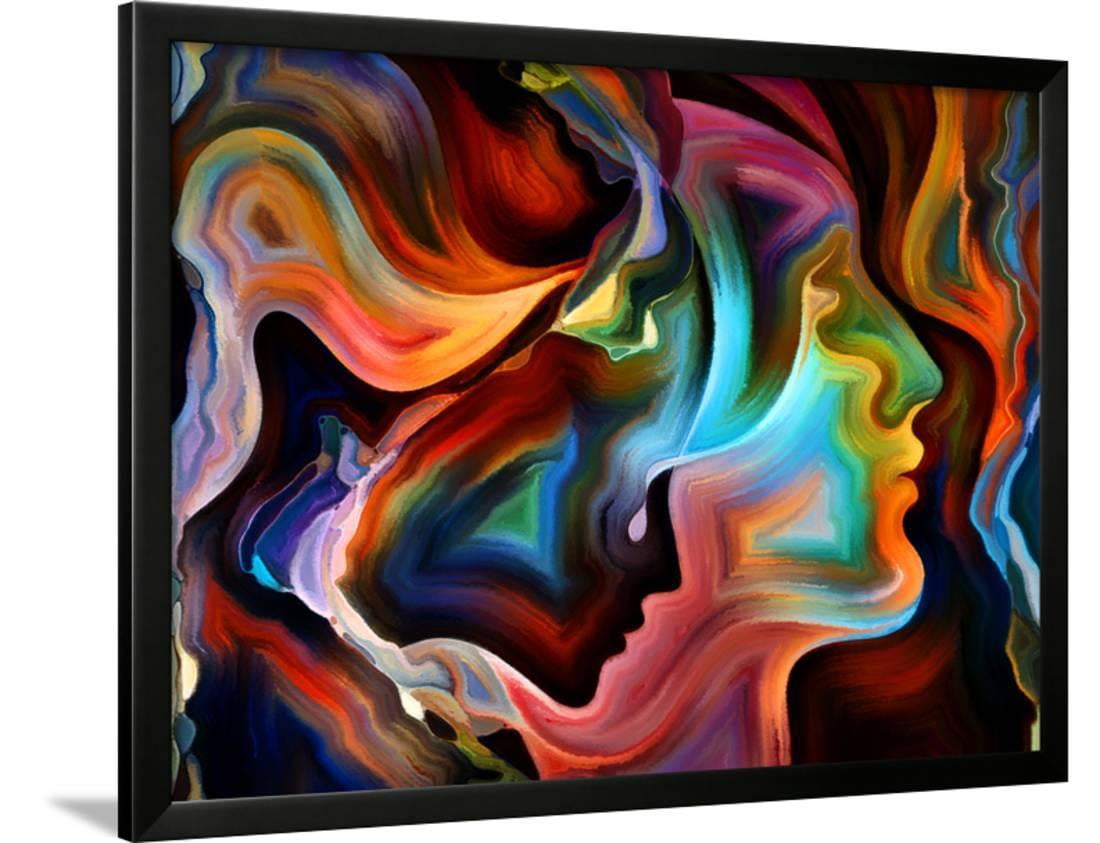 Forces of Nature Series. Arrangement of Colorful Paint and Abstract