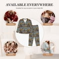 thumbnail image 7 of Picia Barbeque Pattern Women’s Long-Sleeve Sleepwear Set - Soft 2-Piece Loungewear with Pockets, Comfy PJs for Relaxing Nights-XX-Large, 7 of 7