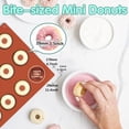 thumbnail image 3 of Mini molde para donuts de silicona, bandeja para hornear donuts de 18 cavidades, moldes para muffins, molde para pasteles, molde para galletas, 3 of 5