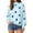 05#Sky Blue, variant on Womens Polka Dot Sweatshirts Long Sleeve Pullover Crewneck Tops Oversized Drop Shoulder Y2k Fall Fashion Outfits Light Blue 2XL