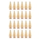 thumbnail image 1 of 24 piezas mini árbol de Navidad artificial con base de madera decoración de mesa de Navidad artesanía de invierno 2.4 pulgadas beige, 1 of 8