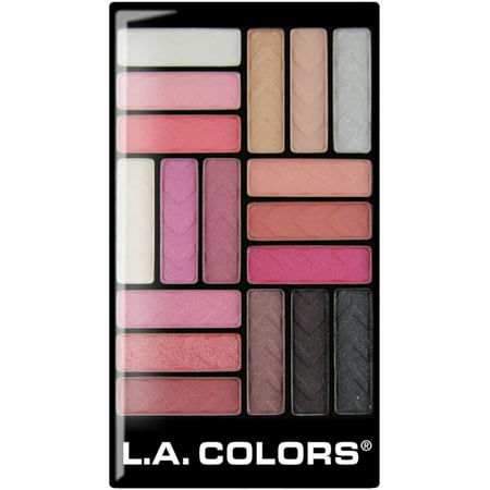 4 Pack - L.A. Colors 18 Color Eyeshadow Palette, Diva Glam 1