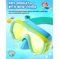 thumbnail image 2 of Gafas de natación ITOWE Kids con correa de tela de 6 a 14 años de protección UV, 2 of 7