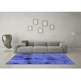 thumbnail image 3 of Ahgly Company Machine Washable Indoor Rectangle Abstract Blue Modern Area Rugs, 6' x 9', 3 of 4