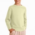 thumbnail image 2 of HCNTES Boys Long Sleeve Print Shirts Cute Crew Neck T-shirt Fall Casual Lightweight Pullover Tops(Light Yellow,4-5 Years), 2 of 4