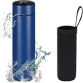 thumbnail image 1 of Bouteille Flasque Isolée 0,5 Litre, Bpa, Moins d'Acier Réutilisable Te, 1 of 5