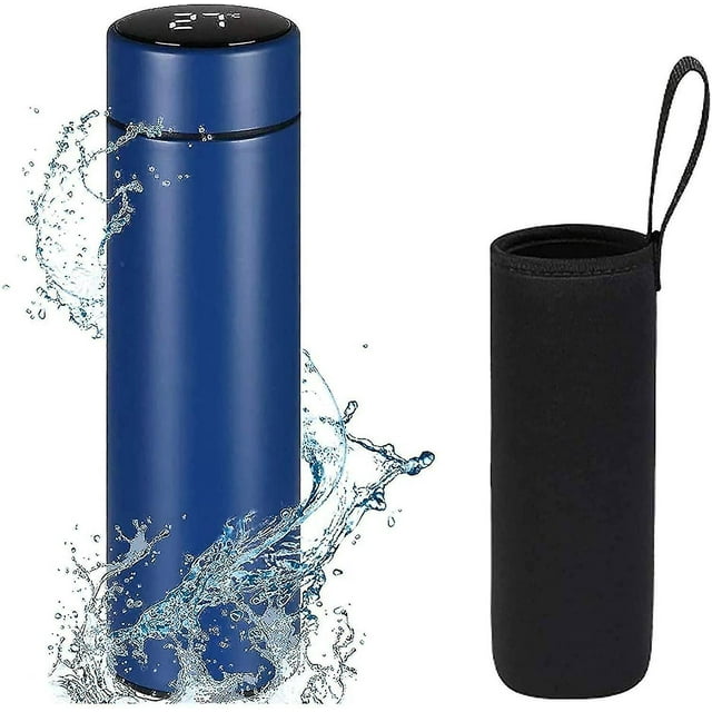 Bouteille Flasque Isolée 0,5 Litre, Bpa, Moins d'Acier Réutilisable Te