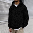 thumbnail image 2 of QHFBli Men's Leopard Print Hoodies Oversized Cheetah Sweatshirts Vintage Casual Long Sleeve Pullover With Pockets, 2 of 4