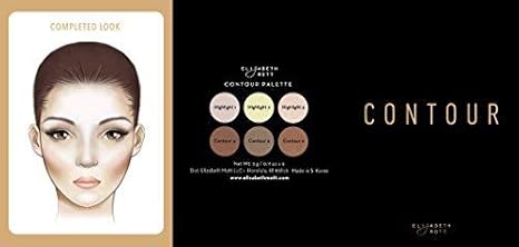 Elizabeth Mott Contour Kit and Highlighting Powder Palette | Natural Glow and Contour Kit with 6 Shades | Cruelty-Free and Paraben-Free