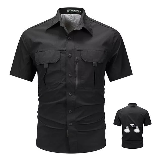 Hombres Pesca Upf 50+ Impermeable Camisas De Manga Larga