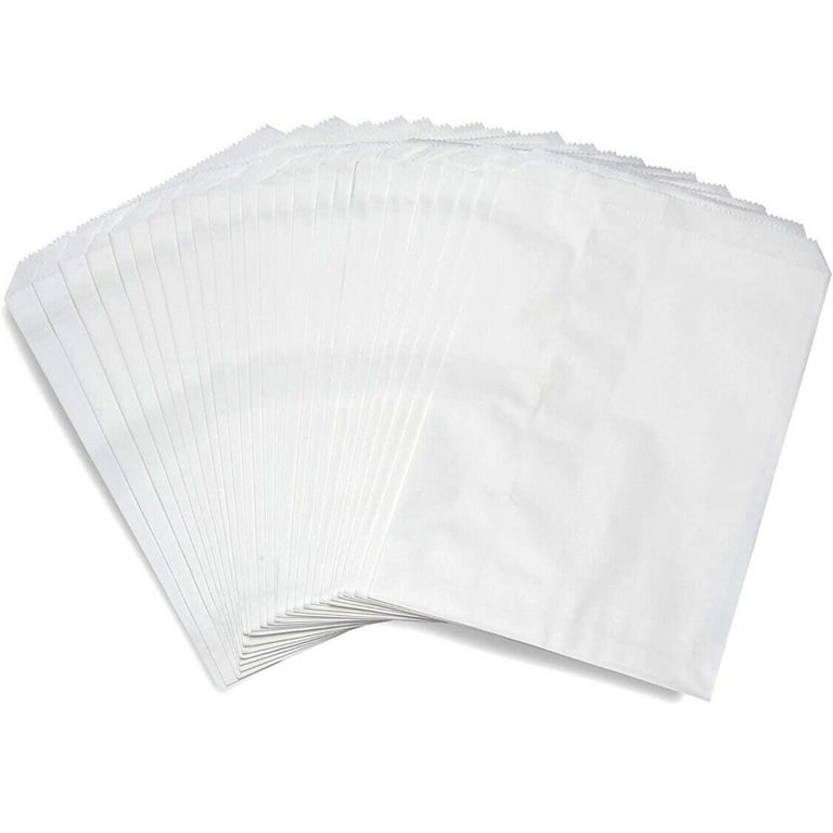 4#Waxed Bakery Bags, Plain White, 5 x 3-3/8 x 9-5/8 size, 1000 Bags per Case