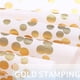 thumbnail image 1 of Mantel Blanco Y Dorado Mesas Doradas Desechables Manteles para, 1 of 4