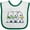White and Green, variant on Inktastic Westie Pro Players Boys or Girls Baby Bib