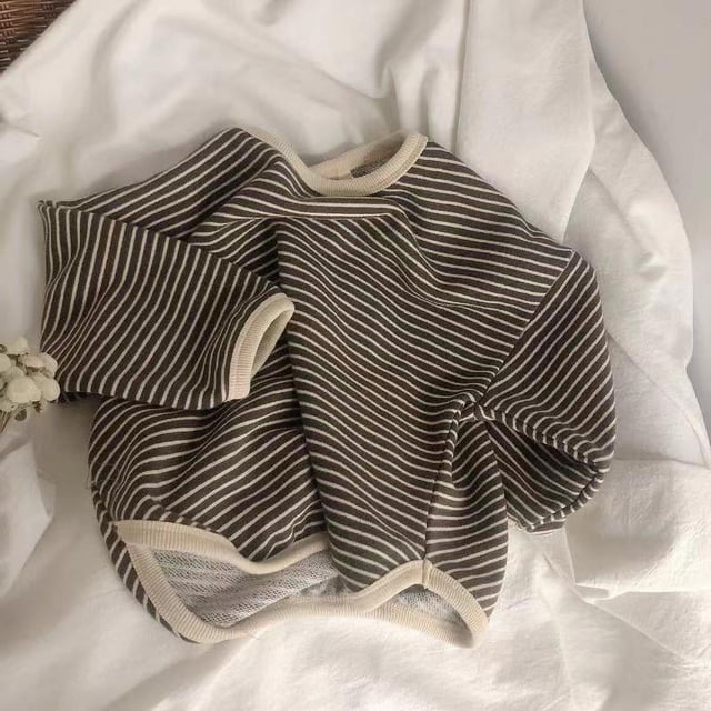 Ropa de primavera y otoño para niños, estilo camiseta para niños, sudadera para niñas, top holgado de manga larga para bebés