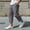 (Casual 42)Dark Gray, variant on Mens Pants Casual Trousers Summer Fashion Loose Exercise Drawstring Waist Pocket Slitted Bottoms Beach Full Length Pants