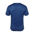 thumbnail image 4 of SAYFUT Big & Tall Men's Short Sleeve Tee, Mens Rashguard UPF 50+ Swim Shirt, Round Neck Quick Dry Sport Gym T-shirt Short Sleeved Tops, Up To Size 3XL,Blue/Black, 4 of 6