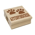 thumbnail image 1 of Affenpinscher Dog Paw Prints Fun Text Square Rubber Stamp Stamping Scrapbooking Crafting - Large 2.75in, 1 of 7