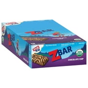 Clif Kid Zbar - Chocolate Chip - Baked Whole Grain Snack Bars - USDA Organic - 1.27 oz. (18 Pack)