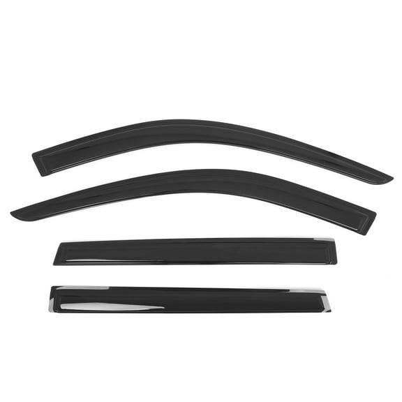 Ikon Motorsports Tape on Window Visors Compatible With 2020-2025 Kia Telluride, Sun Rain Wind Guard Vent Shade Deflectors Acrylic Smoke/Tinted 4PCS