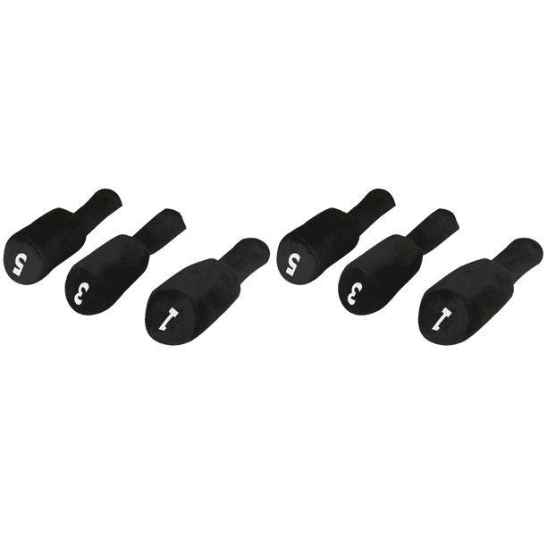 3 Fundas para Palos Golf Incluida Una Funda Protectora Esponjosa para Palos Golf (funda para Palos Negra 135)