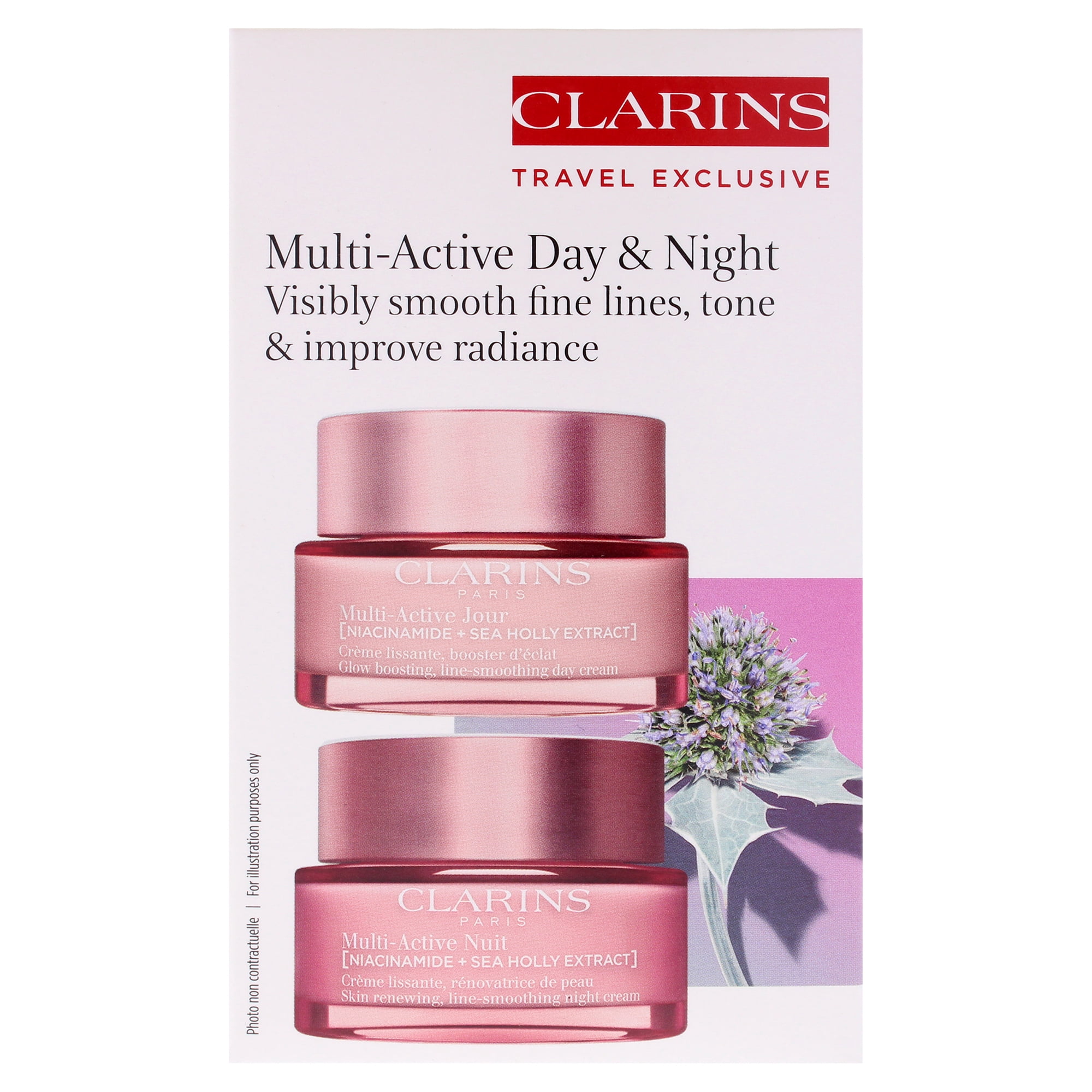 Clarins Multi-Active Partners Kit , 2 Pc 1.7oz Multi-Active Day Cream, 1.7oz Multi-Active Night Cream