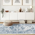 thumbnail image 7 of Planially Non-Slip Area Rugs 3'x5' Soft Blue Indoor Bedroom Living Room Boho Oriental Vintage Carpet, 7 of 7