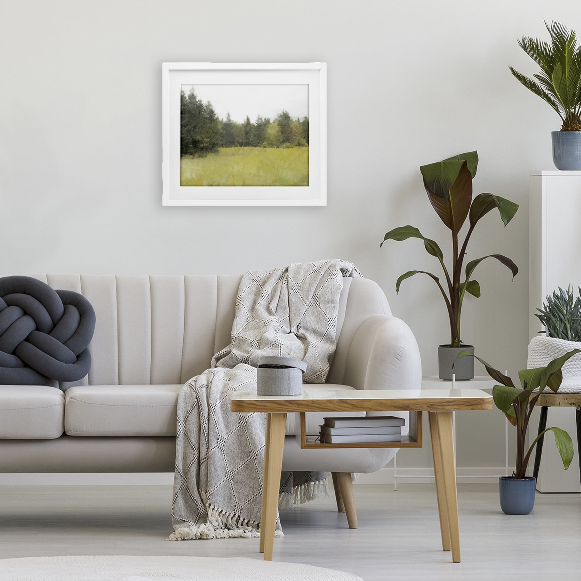 Stupell Industries The Forest's Vast Clearing White Framed Print Under Glass, design by Kim Curinga