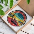 thumbnail image 5 of Retro Desert Road Trip Car Stained Glass Suncatcher Vintage Sunset Decor Traveler Gift, 5 of 8