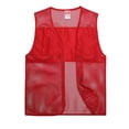 thumbnail image 2 of HUANBAI Men's Solid Color Reflective Mesh Vest, 2 of 4