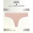 thumbnail image 2 of Pack de 5 tangas de microfibra para mujer, talla XL, de Lucky Brand, 2 of 6