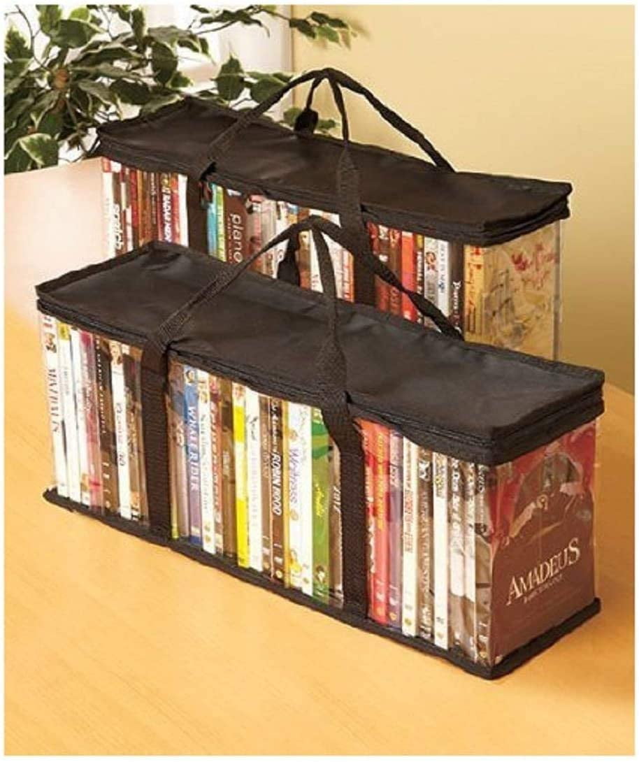 Set Of 2 Dvd Storage Bags (holds 40 Dvd's Each 80 Total!) Walmart