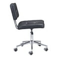 thumbnail image 2 of Office Chair Black - Leatherette Chromed Steel, 2 of 2