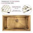 thumbnail image 3 of Transolid Puss331911 Studio 33" Undermount Single Basin Stainless Steel Kitchen Sink -, 3 of 11