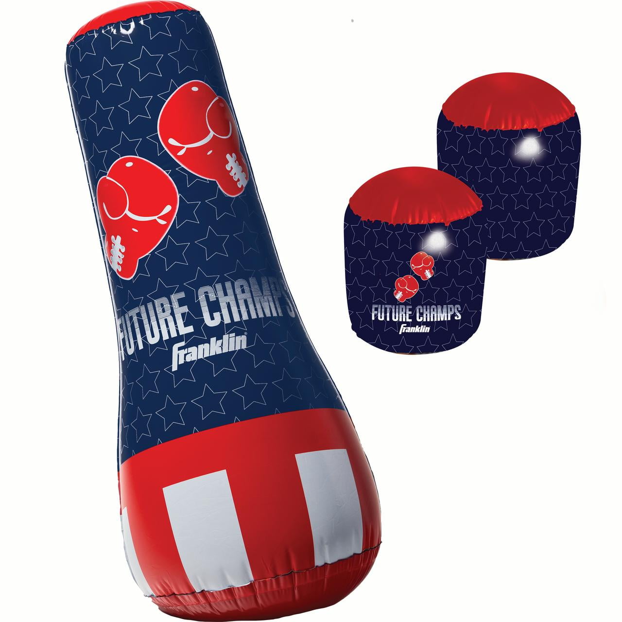 Franklin Sports Inflatable Punching Bag & Glove Set Future Champs