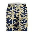 thumbnail image 3 of ZCFZJW Men's Swim Trunks Quick Dry Bathing Suit Swimming Board Shorts Regular Fit Casual Tropical Palm Tree Printed Drawstring Elastic Waist Beach Swimwear with Pockets Multicolor#05 XL, 3 of 4