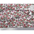 thumbnail image 2 of Soimoi Moss Georgette Fabric Leaves & Floral Block Print Fabric by Yard 42 Inch Wide, 2 of 3