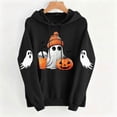 thumbnail image 5 of Cmtiyu Halloween Hoodies for Women, Baggy Ghosts Printing Long Sleeve Drawstring Pullover Sweatshirts, Casual Party Hoodies With Pocket, S-2XL, 5 of 7