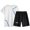 White, variant on Big Boys Quick Drying Tracksuit Casual Sports T Shirt & Shorts Outfits, Sizes 11-12Y