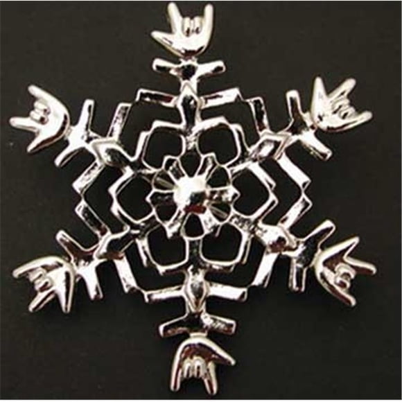 ILY Snowflake Pin