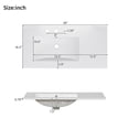thumbnail image 4 of Harper & Bright Designs 36" Modern Bathroom Vanity with Sink, Bathroom Cabinet Freestanding with Drawers, Single Sink Bathroom Vanity with Adjustable Shelf, Black, 4 of 16
