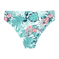 thumbnail image 4 of YUUMIN Girls Solid Color Swim Brief Triangle Bikini Bottoms Swim Underpants Gymnastics Dance Tights Shorts Palm Leaves 14, 4 of 5