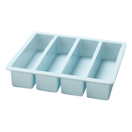 

Honrane Silicone Ice Cube Tray 4 Grids Non-Sticky & Multi-Purpose for Pudding & Kitchen