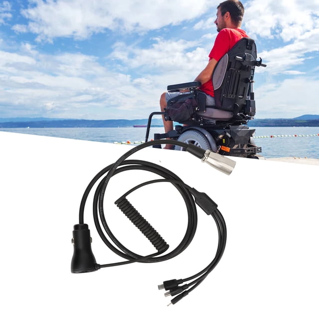 Cable De Carga Para Silla De Ruedas, Cable De Carga USB Para Silla De Ruedas, Carga Rápida Universal, Ligero Para Exteriores