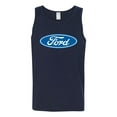 thumbnail image 2 of Wild Bobby, Ford Motors Blue Logo, Cars and Trucks, Men Graphic Tank Top, Navy, Medium, 2 of 4