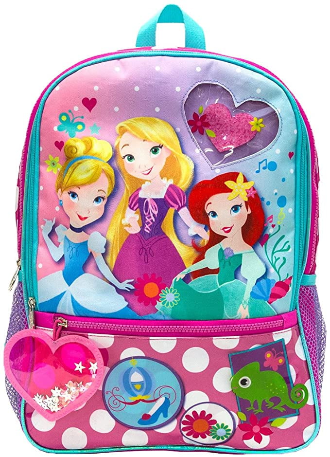 Disney Disney Girls' Princess Backpack with Dangle