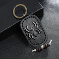 thumbnail image 3 of Pendentif Porte-Clés en Cuir Synthétique Rétro pour Femmes Araignée Fait Main, 3 of 5